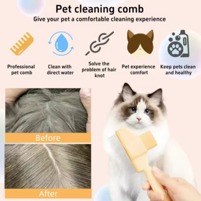 EURO VIBE Pet Grooming Brush for Dogs & Cats – Deshedding Tool