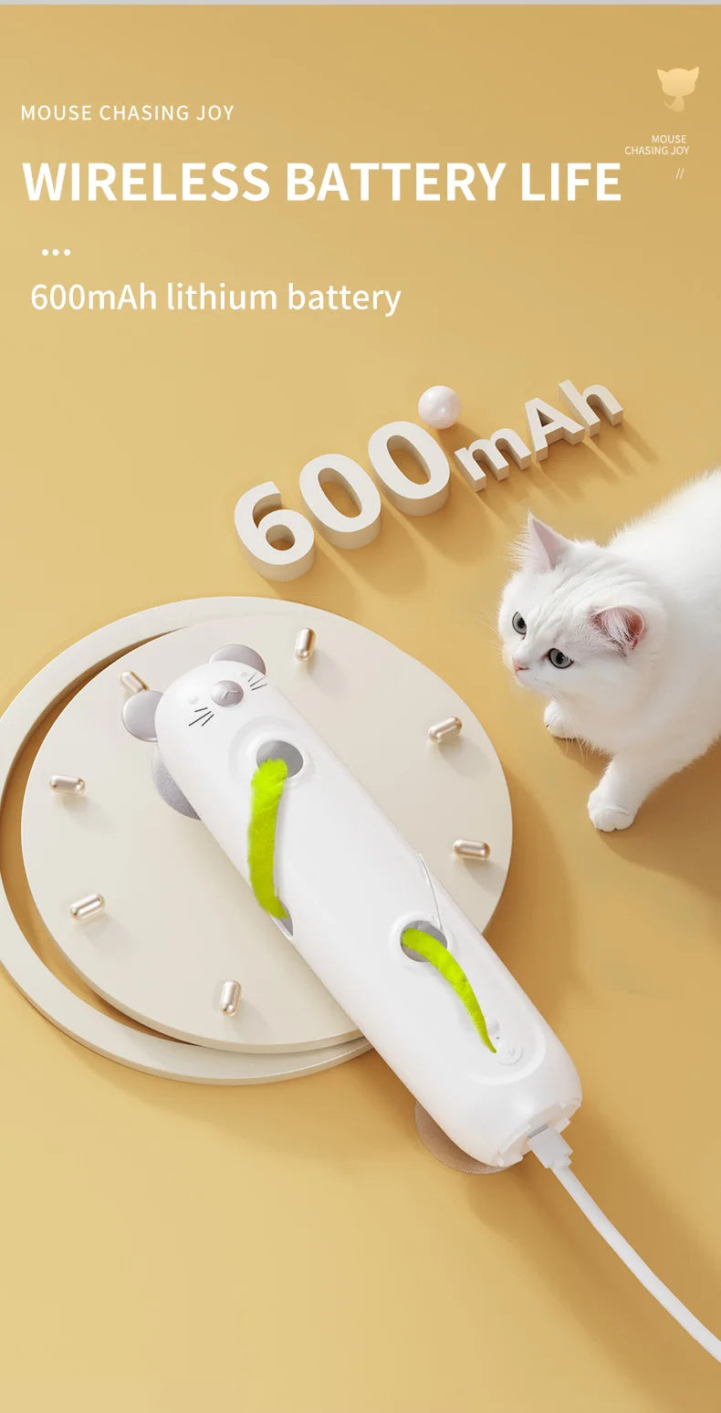 Smart Cat Toy Wall Mounted Mouse Chaser Interactive Pet Toy UK