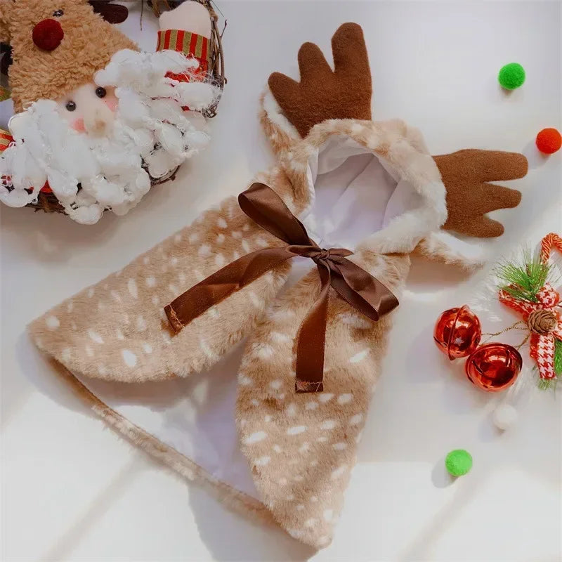 Reindeer Pet Cloak | Soft Christmas Dog Cape & Winter Outfit – EURO VIBE