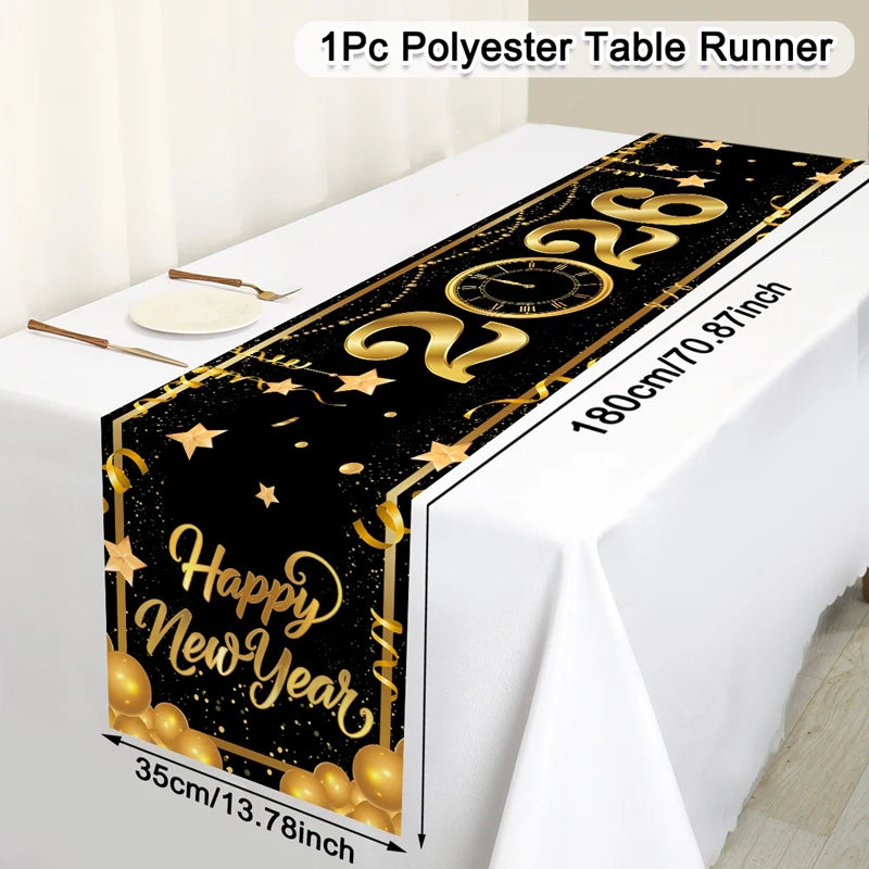 New Year 2026 Table Runner – Party Table Decor UK | EURO VIBE