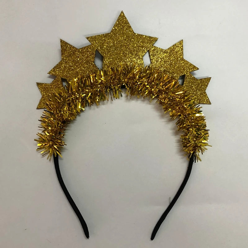 Gold Glitter New Year 2026 Headband | Party Accessory UK – EURO VIBE