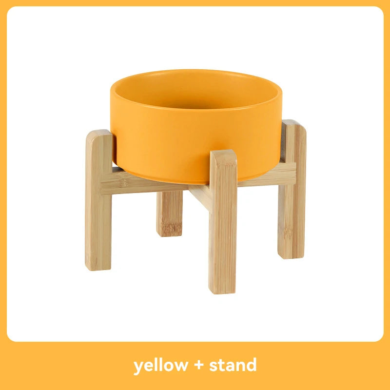 “Modern Elevated Pet Feeding Bowl Set – Raised Dog & Cat Feeder