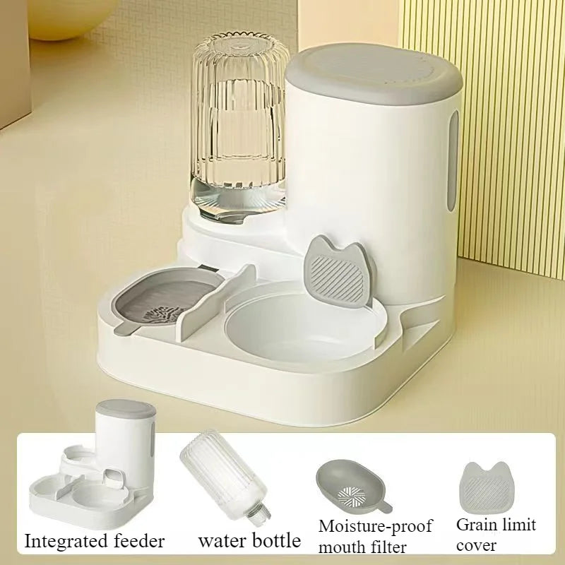 “2-in-1 Automatic Pet Feeder with Water Dispenser | Cat & Dog Feeder UK”