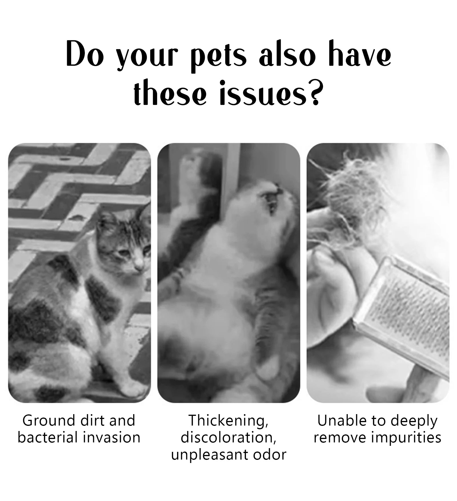 EURO VIBE Pet Grooming Brush – One-Click Hair Removal for Cats & Dogs