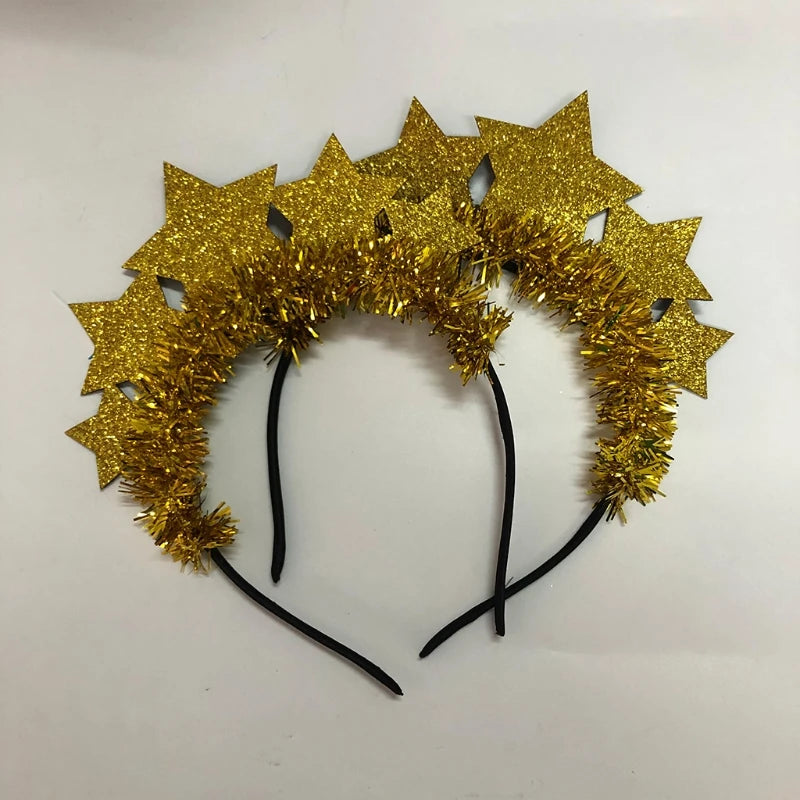 Gold Glitter New Year 2026 Headband | Party Accessory UK – EURO VIBE