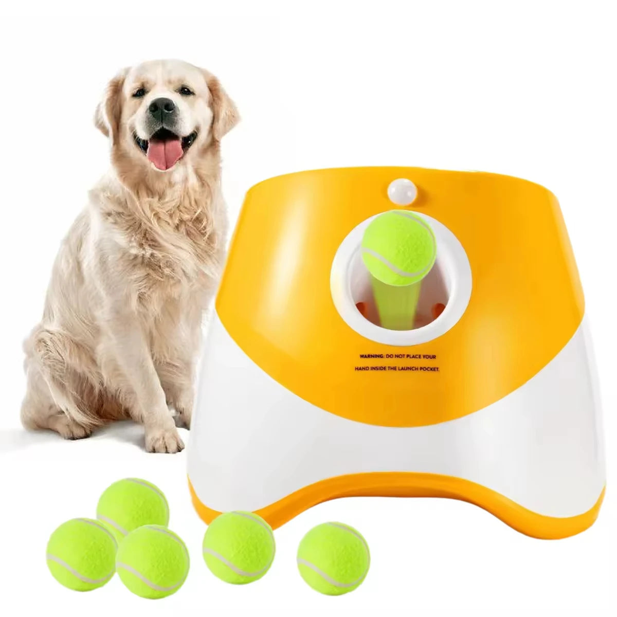 Automatic Dog Ball Launcher – Interactive Fetch Toy for Dogs