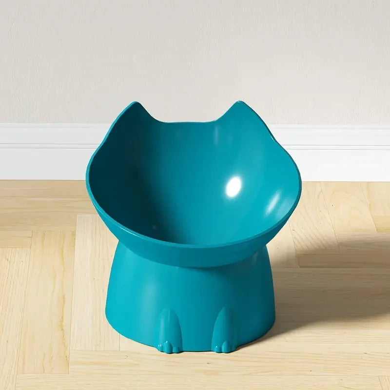 EURO VIBE Elevated Cat Bowl | Anti-Slip Pet Feeding Dish for Cats