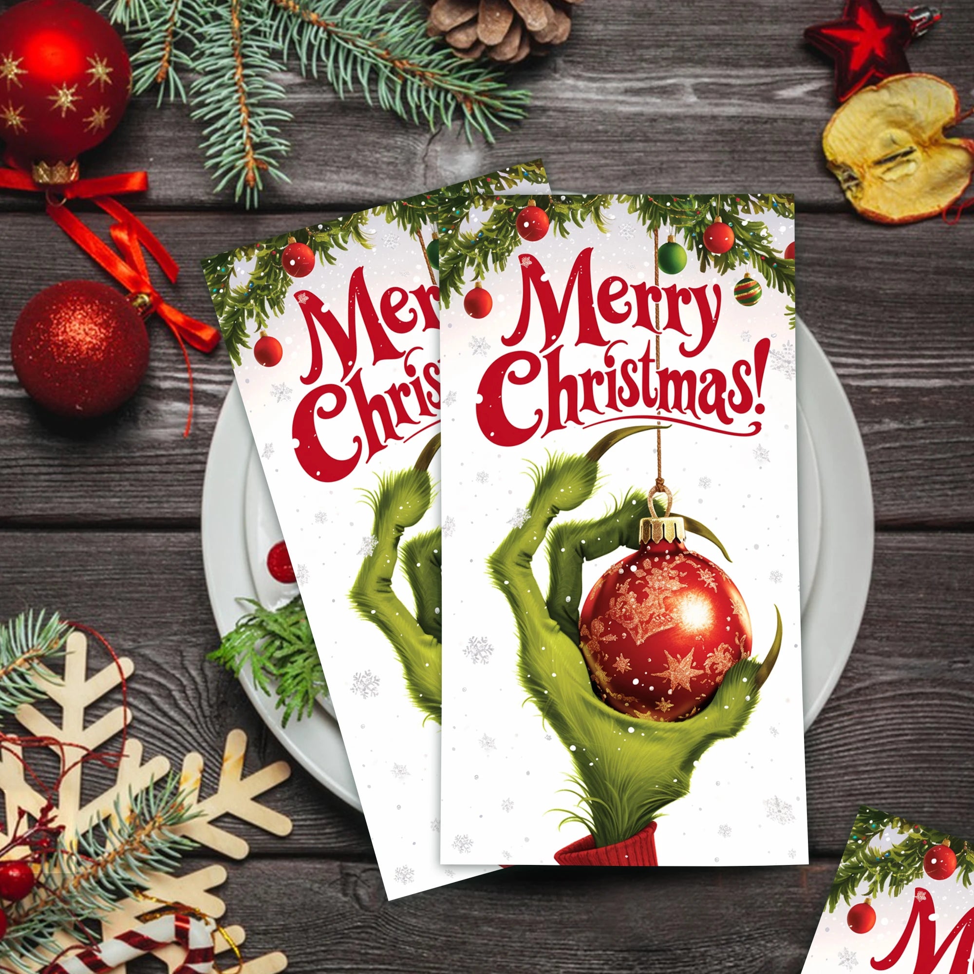 Christmas Disposable Paper Napkins Festive Party Set – EURO VIBE