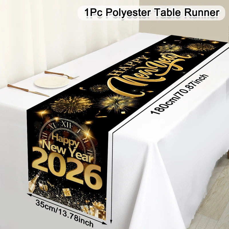 New Year 2026 Table Runner – Party Table Decor UK | EURO VIBE