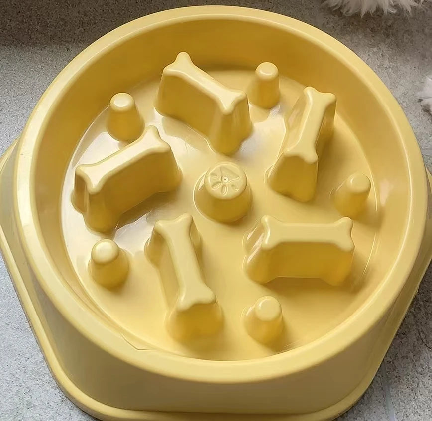 EURO VIBE Slow Feeder Dog Bowl – Anti-Gulping Pet Feeding Dish UK