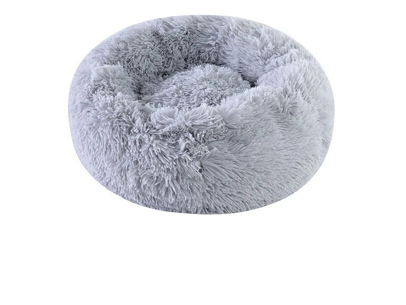 Fluffy Donut Cat Bed – Premium Soft Round Pet Cushion UK
