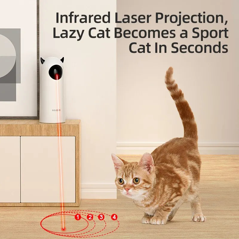 Automatic Laser Cat Toy Interactive Smart Teaser for Cats UK