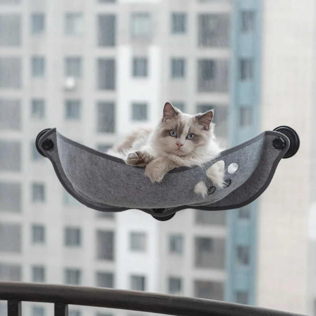 EURO VIBE Cat Window Hammock Bed with Strong Suction Cups