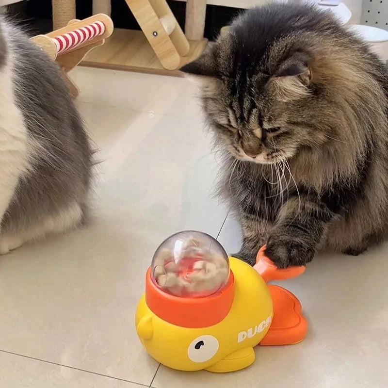 “Interactive Cat Duck Toy UK | EURO VIBE Fun Automatic Cat Toy”