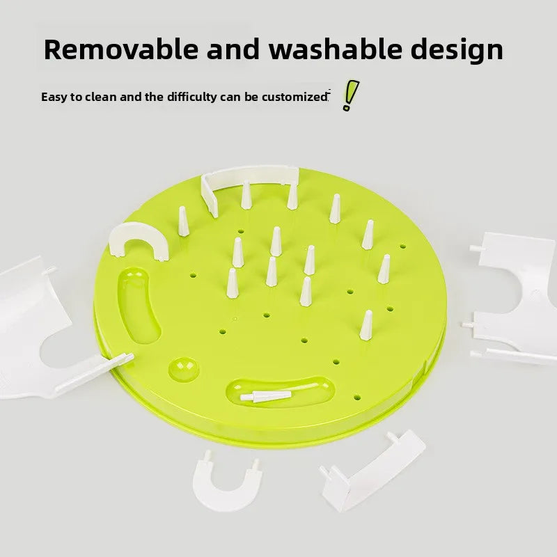 Cat Puzzle Feeder Interactive Foraging Maze Slow Feeder Toy UK