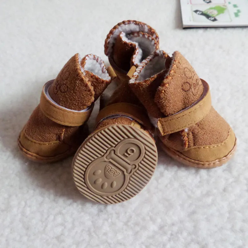 EURO VIBE Dog Winter Shoes | Warm Anti-Slip Pet Boots UK