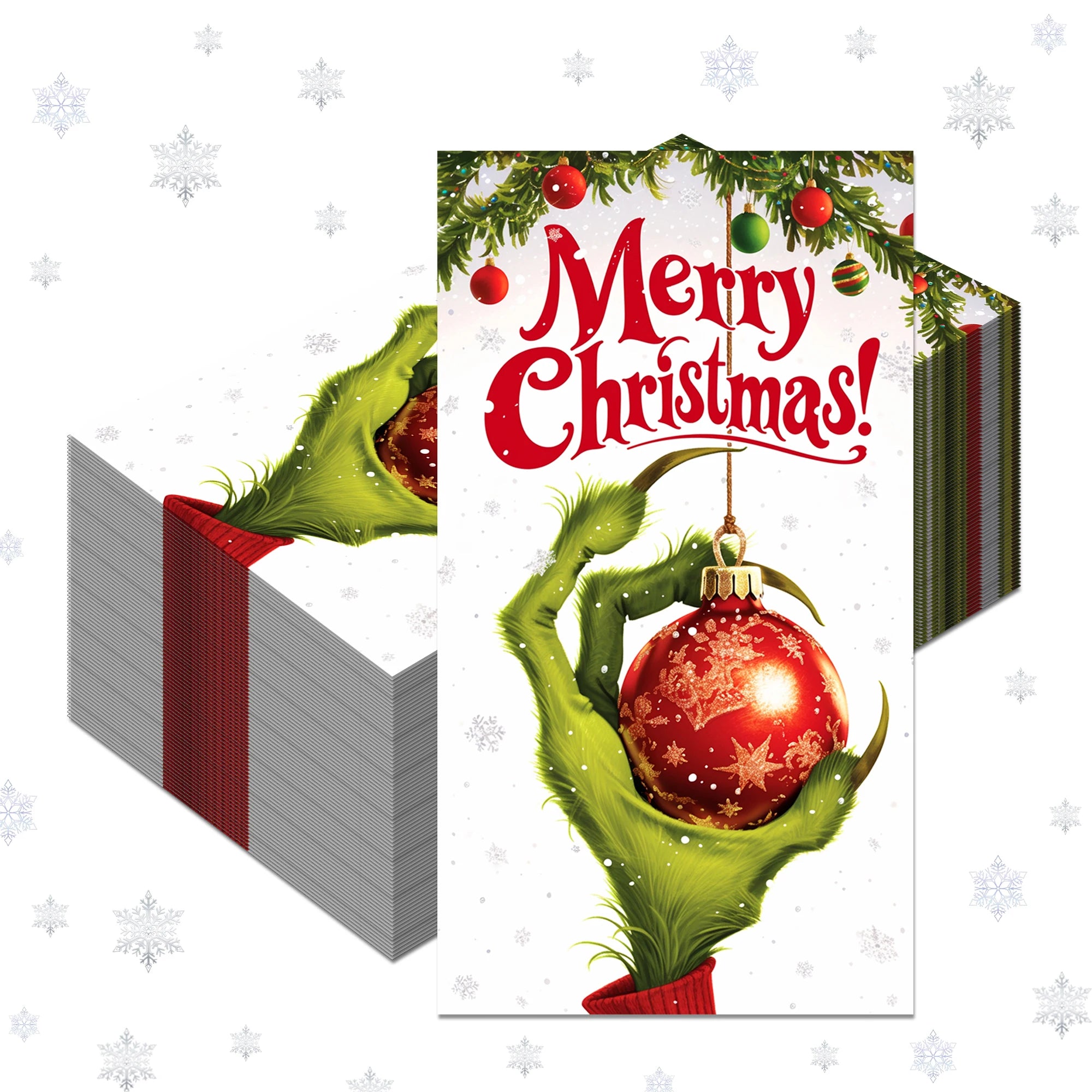 Christmas Disposable Paper Napkins Festive Party Set – EURO VIBE