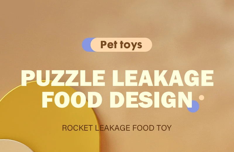 EURO VIBE Rocket Cat Treat Dispenser | Interactive Puzzle Toy