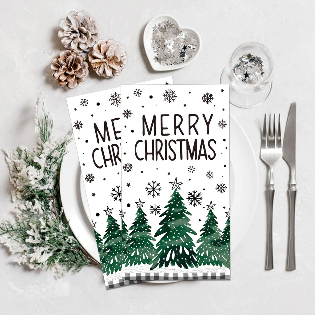 Christmas Disposable Paper Napkins Festive Party Set – EURO VIBE