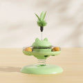 Interactive Cat Toy Spring Feather Teaser Food Dispenser UK