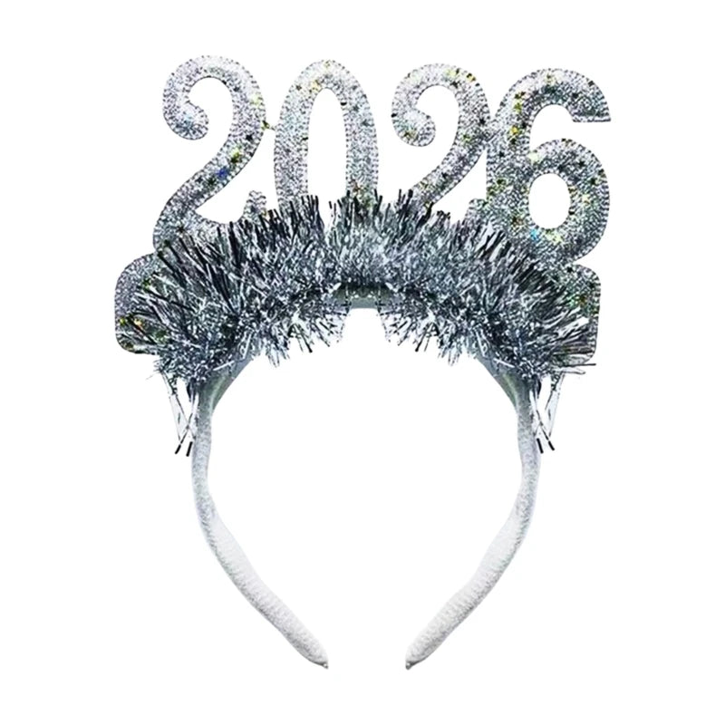 Gold Glitter New Year 2026 Headband | Party Accessory UK – EURO VIBE