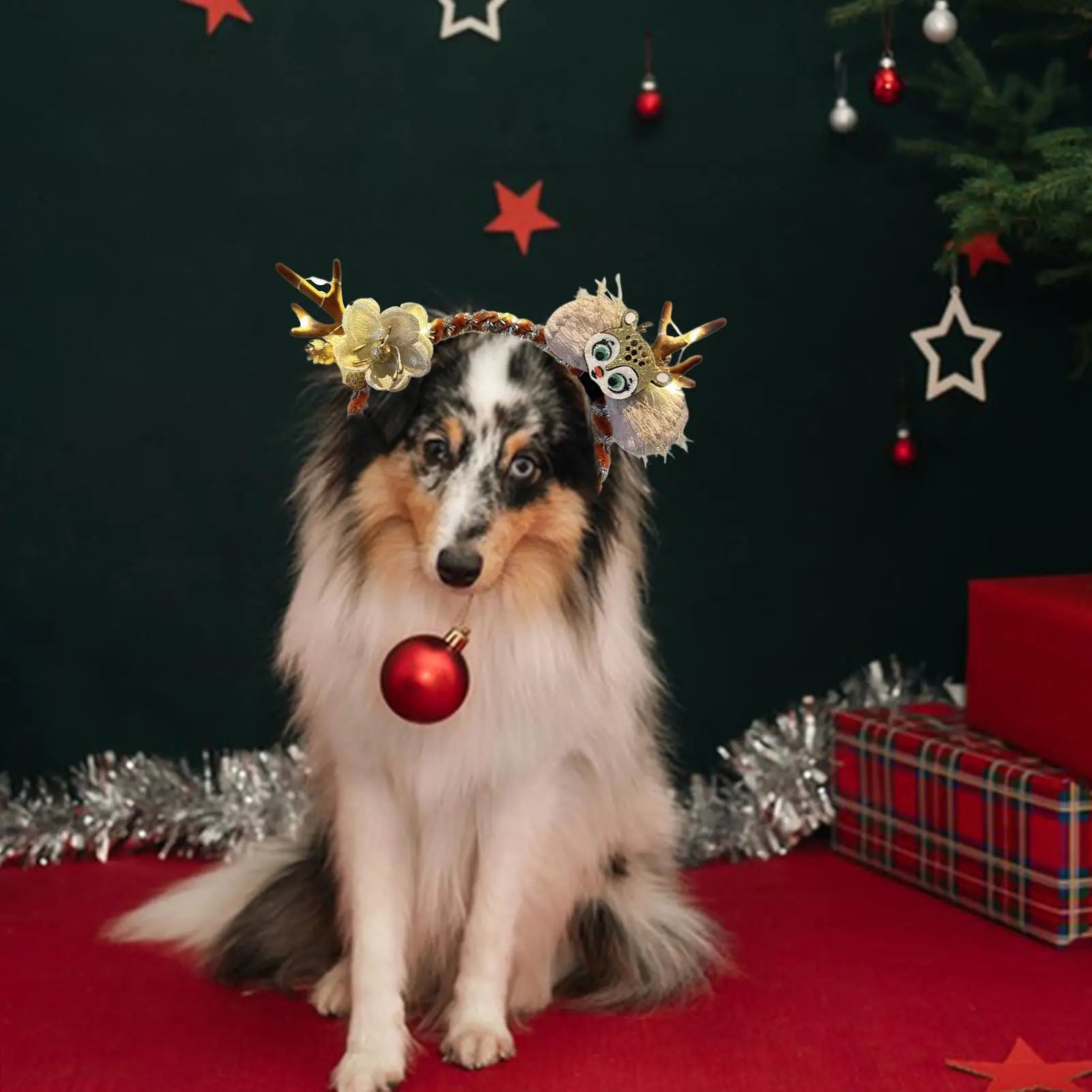 Christmas Reindeer Headband | Festive Holiday Hair Accessory – EURO VIBE