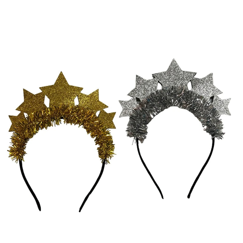 Gold Glitter New Year 2026 Headband | Party Accessory UK – EURO VIBE