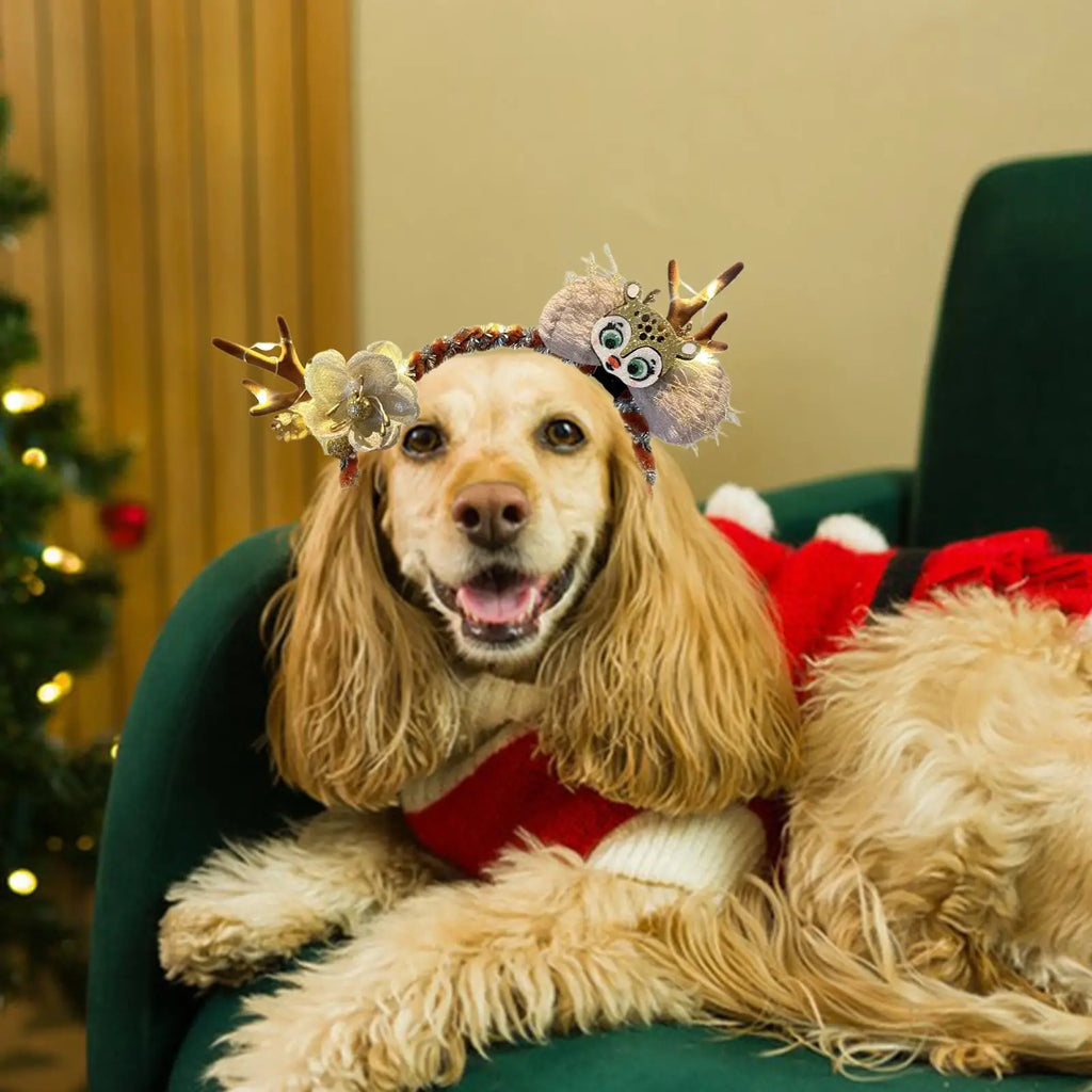 Christmas Reindeer Headband | Festive Holiday Hair Accessory – EURO VIBE