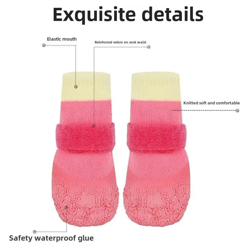 EURO VIBE Waterproof Dog Boots | Anti-Slip Pet Shoes