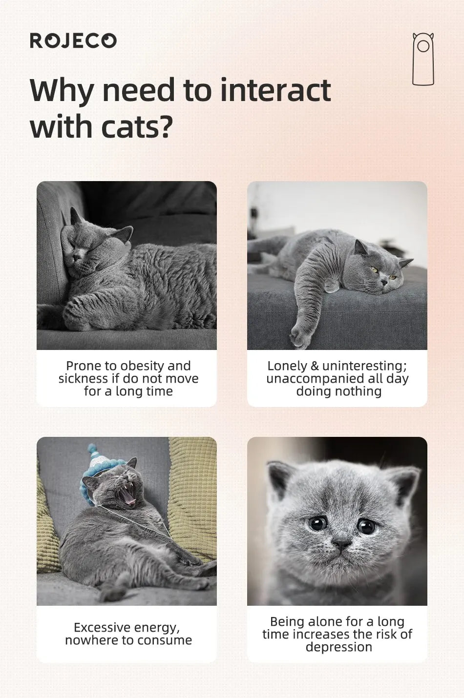 Automatic Laser Cat Toy Interactive Smart Teaser for Cats UK