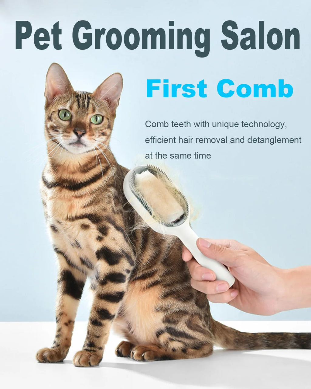 “Dog Grooming Brush – Deshedding & Massage Groomer for Dogs