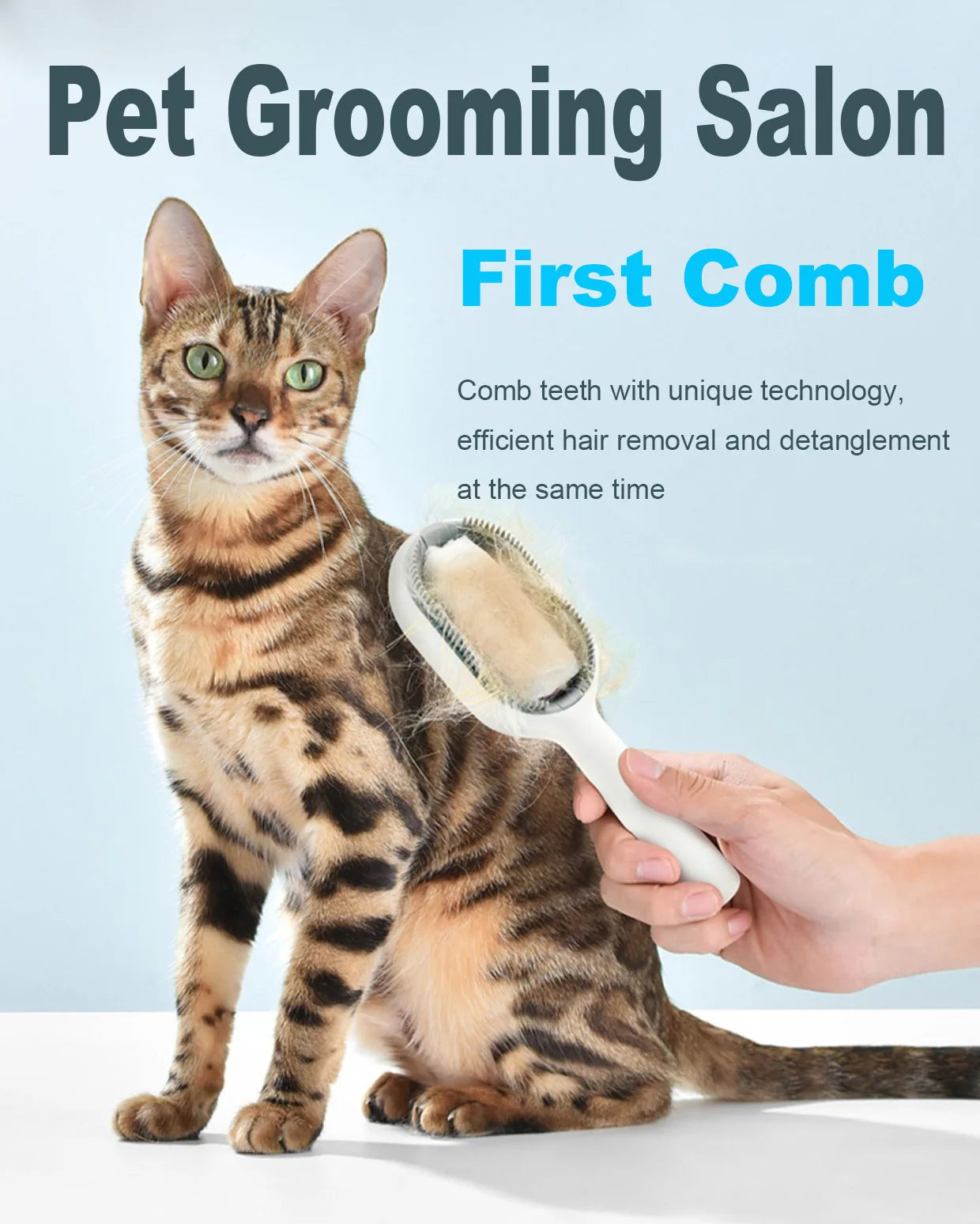 “Dog Grooming Brush – Deshedding & Massage Groomer for Dogs
