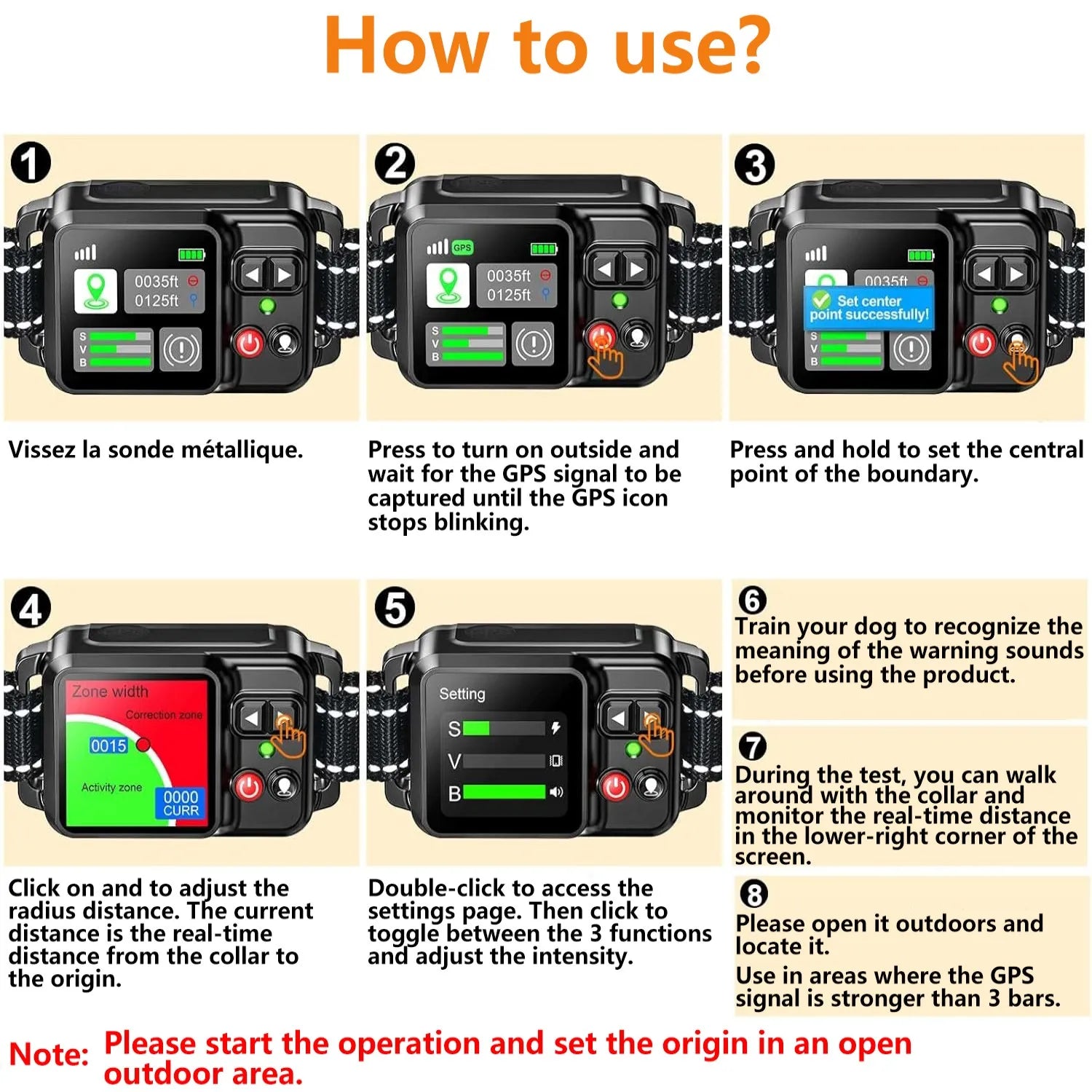 EURO VIBE GPS Dog Tracker Collar – Long-Range Safe Outdoor Pet Tracking