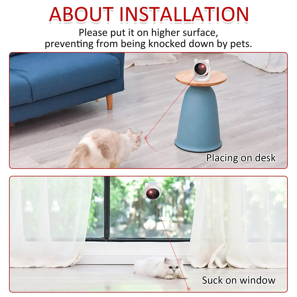 EURO VIBE Automatic Smart Laser Toy for Cats & Dogs – Interactive Pet Fun