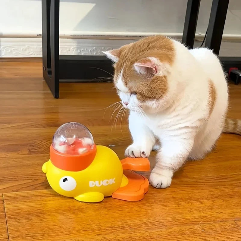 “Interactive Cat Duck Toy UK | EURO VIBE Fun Automatic Cat Toy”