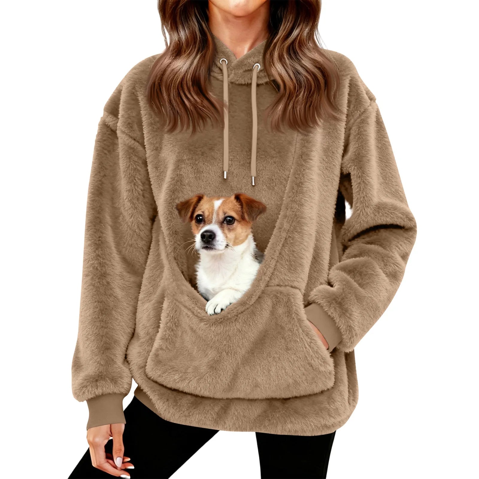 Women’s Fleece Hoodie | Casual Long Sleeve Hooded Top for Autumn Winter