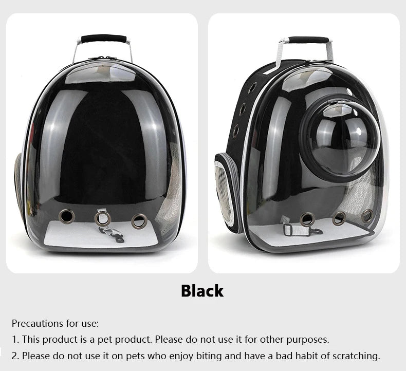 “Space Capsule Pet Backpack – Breathable Transparent Cat Carrier Bag”