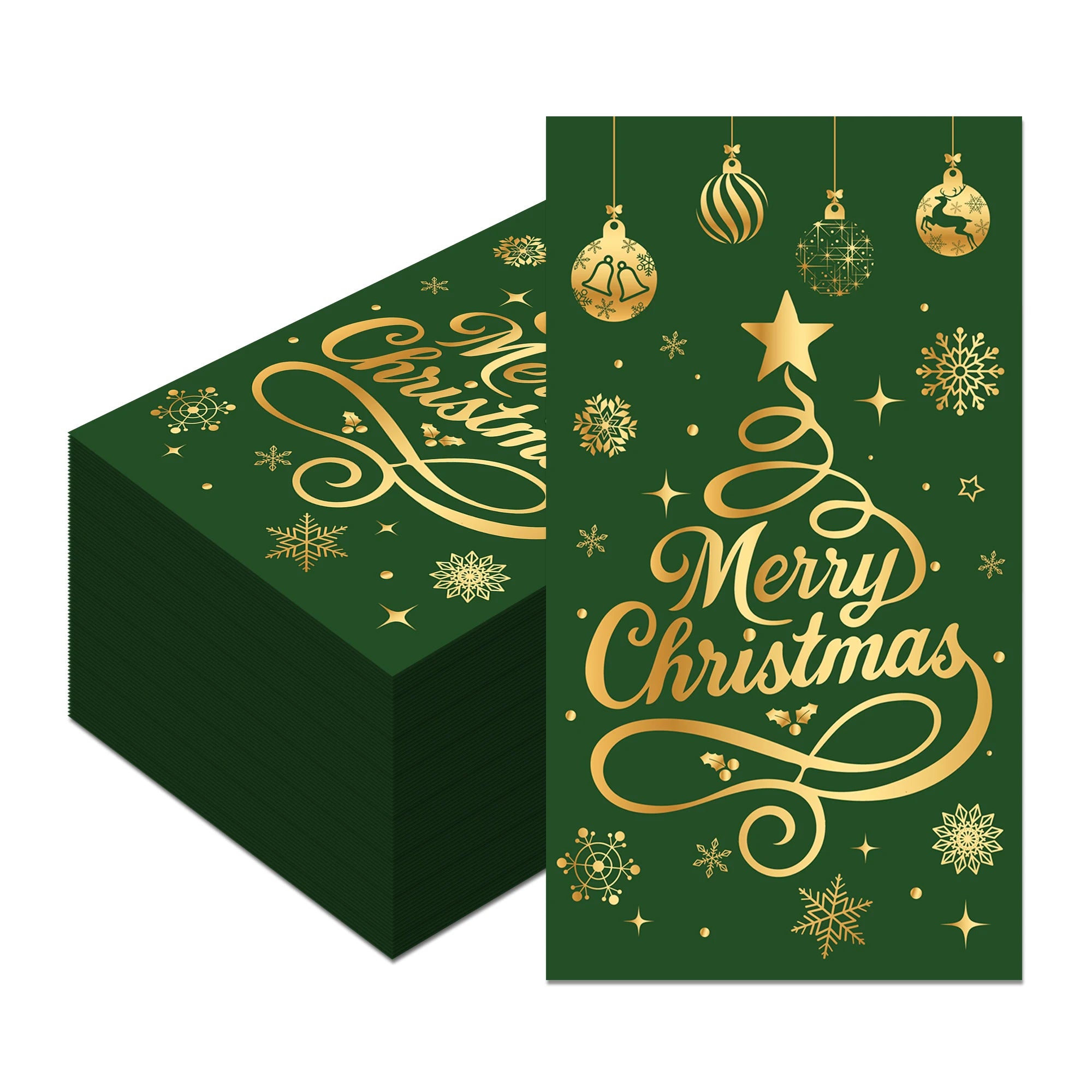 Christmas Disposable Paper Napkins Festive Party Set – EURO VIBE