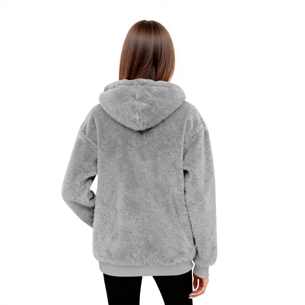 Women’s Fleece Hoodie | Casual Long Sleeve Hooded Top for Autumn Winter