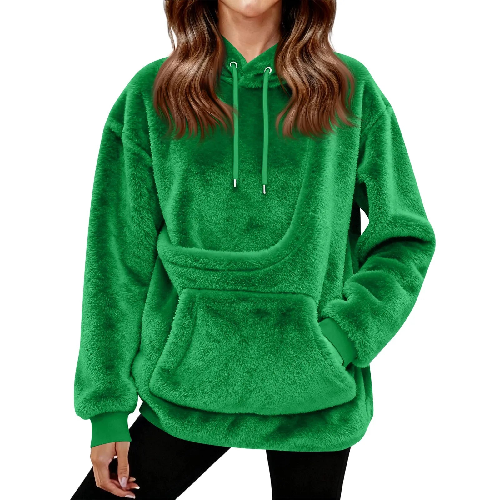 Women’s Fleece Hoodie | Casual Long Sleeve Hooded Top for Autumn Winter