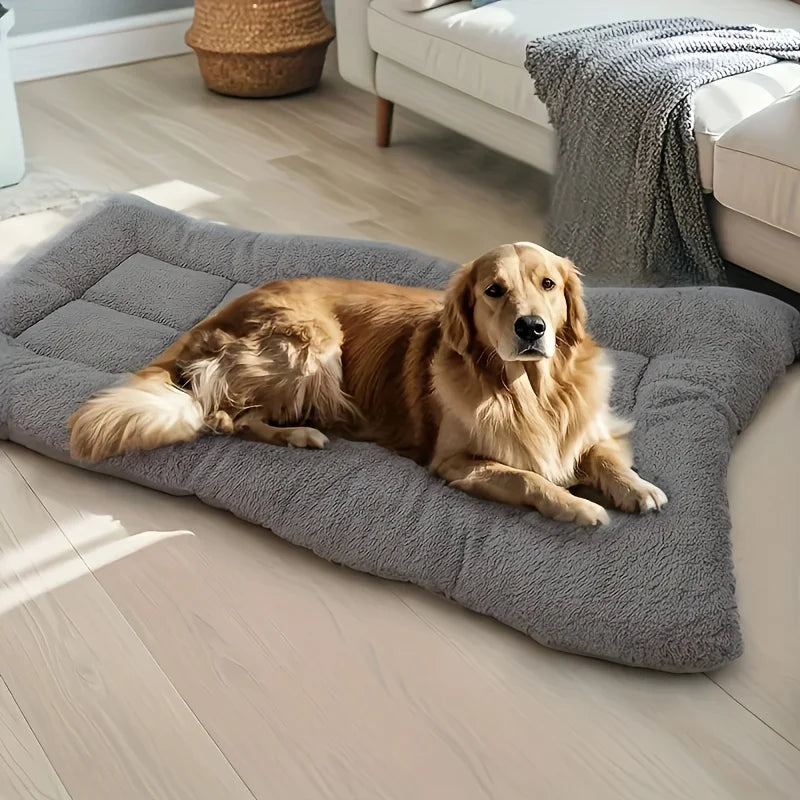 EURO VIBE Luxury Plush Dog Bed – Soft, Cosy & Washable UK