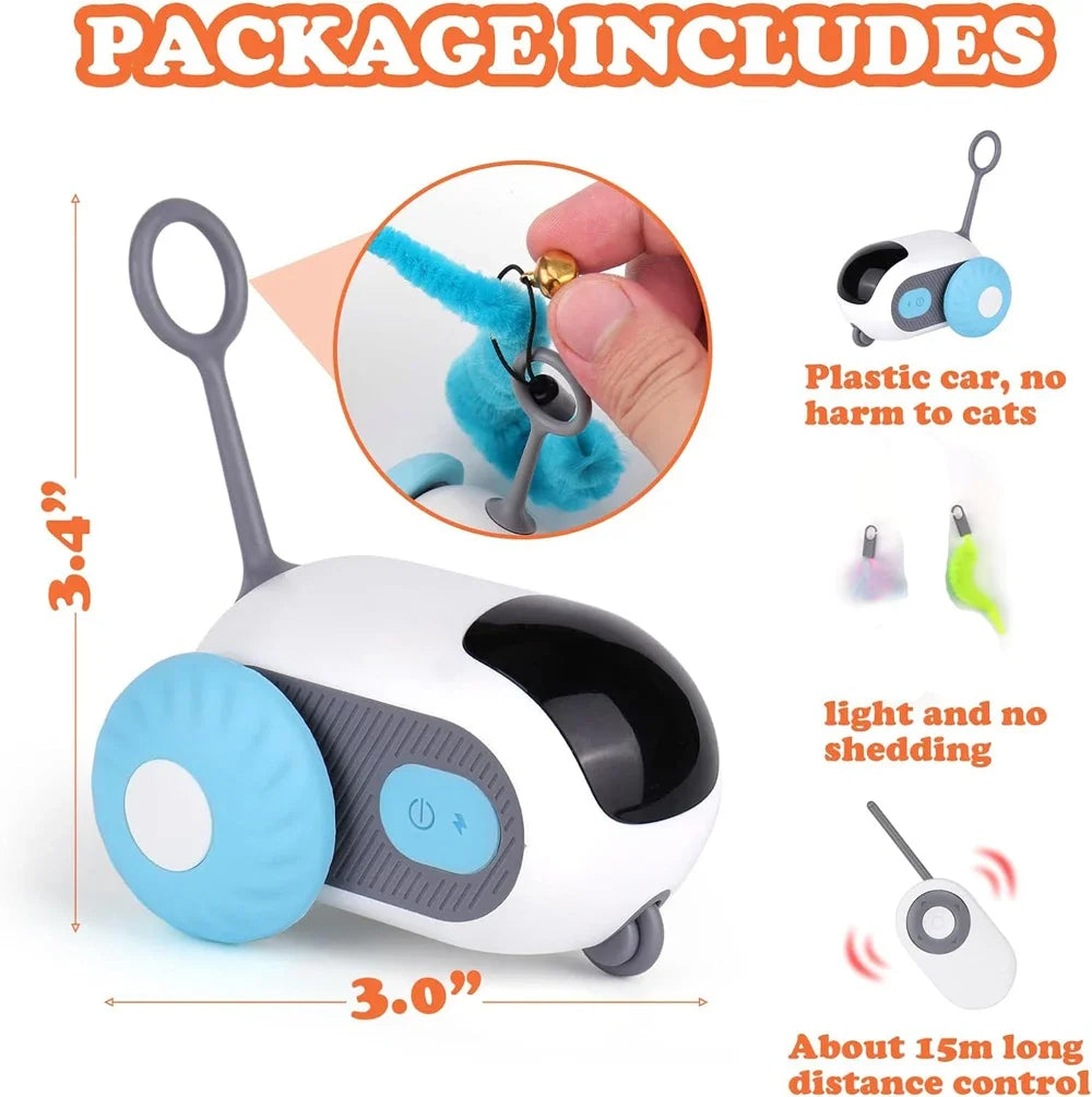 Automatic Interactive Cat Toy with Feather | EURO VIBE UK