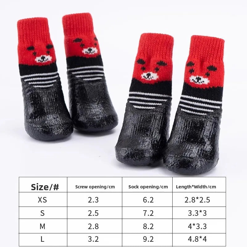 EURO VIBE Waterproof Dog Boots | Anti-Slip Pet Shoes