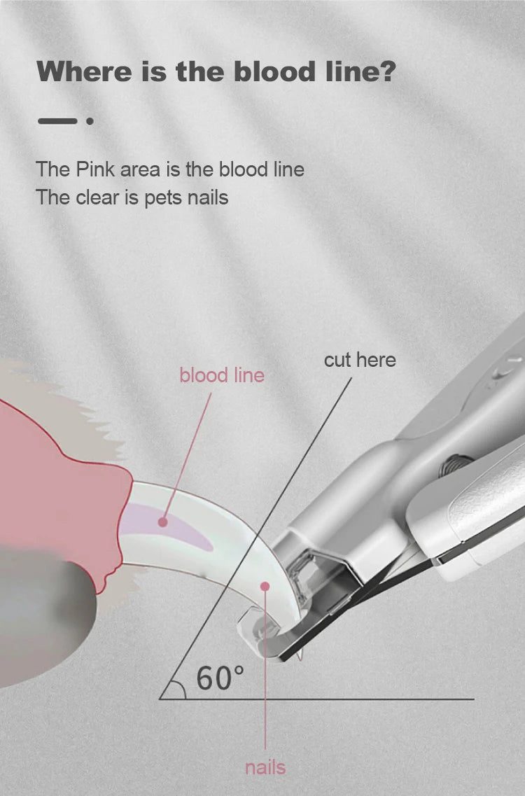 “LED Pet Nail Clipper – Safe Dog & Cat Nail Trimmer by PETKIT”