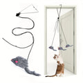 Interactive Hanging Mouse Cat Toy for Door | Fun Indoor Play