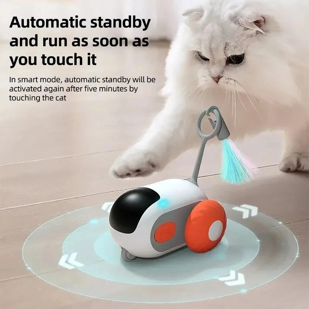 Automatic Interactive Cat Toy with Feather | EURO VIBE UK