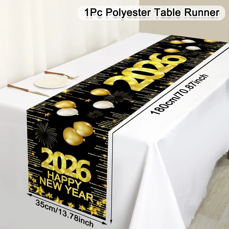 New Year 2026 Table Runner – Party Table Decor UK | EURO VIBE