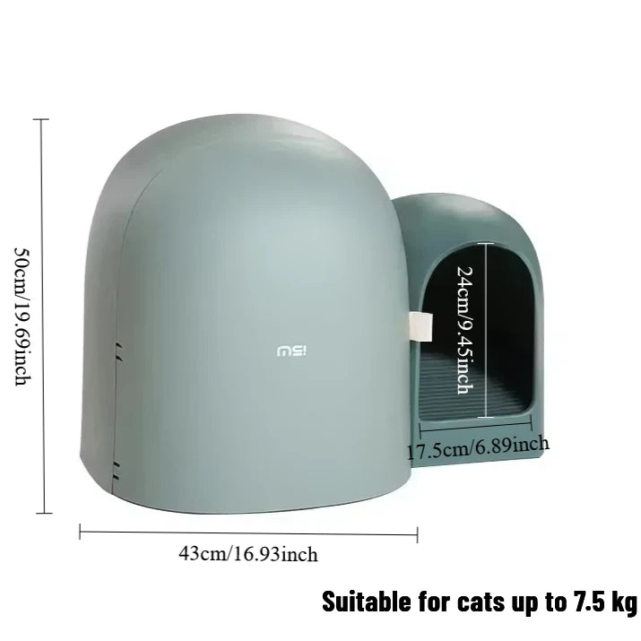 “Modern Enclosed Cat Litter Box & Hideaway – Stylish Cat Toilet