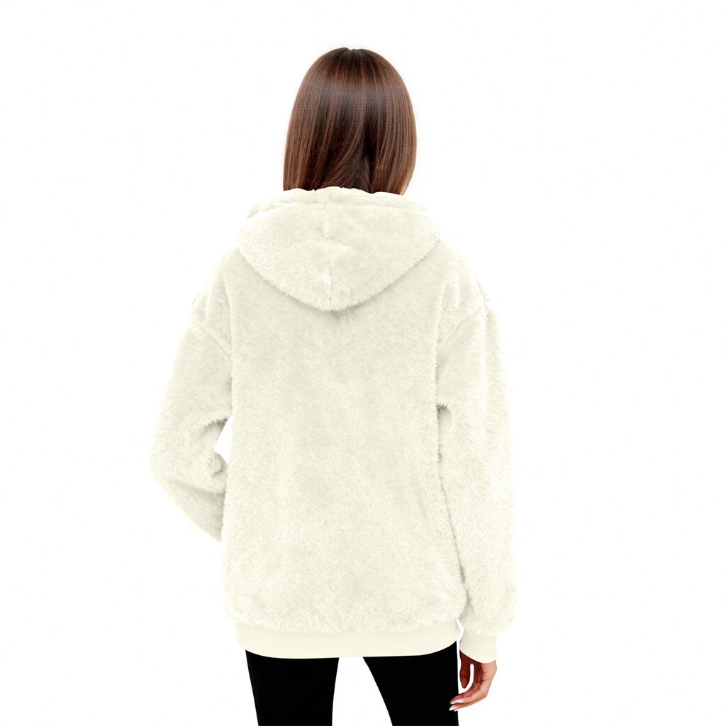 Women’s Fleece Hoodie | Casual Long Sleeve Hooded Top for Autumn Winter