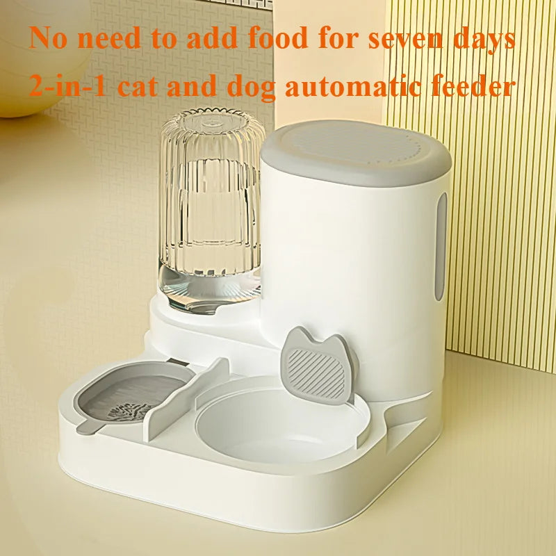 “2-in-1 Automatic Pet Feeder with Water Dispenser | Cat & Dog Feeder UK”
